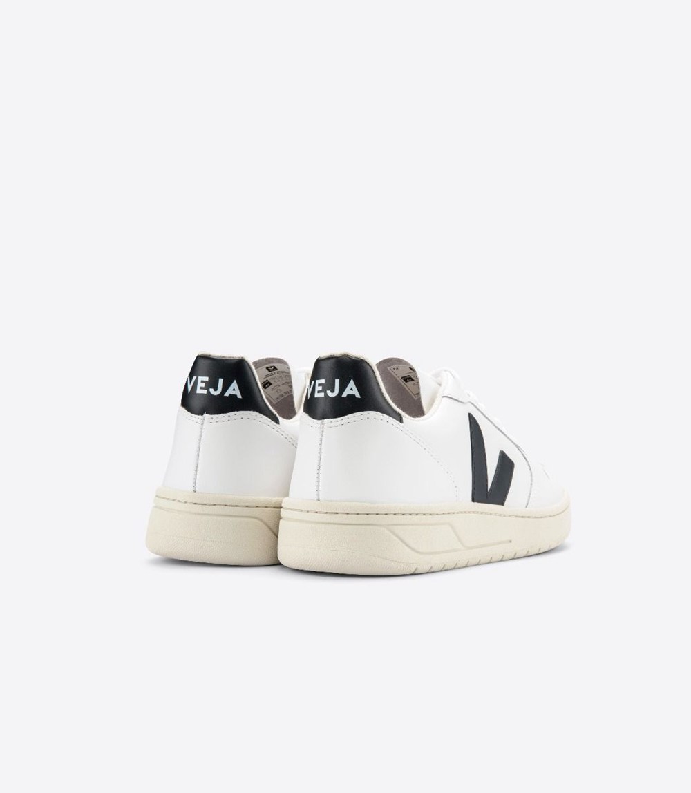 Veja Sneakers Herr - V-10 Läder - Vita/Nigga - 754012-BZG